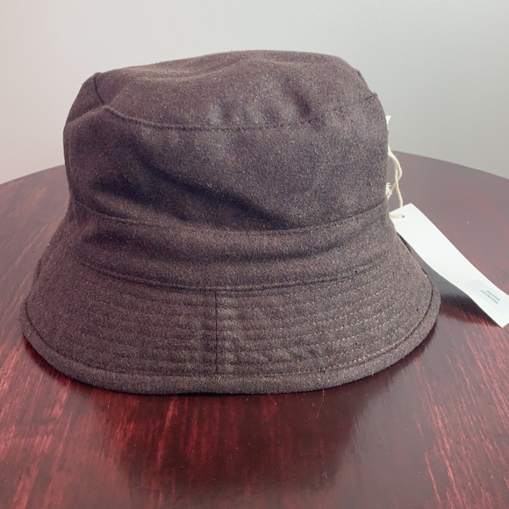 Reversible Brown / Plaid Print Bucket Hat - Picture 5 of 5